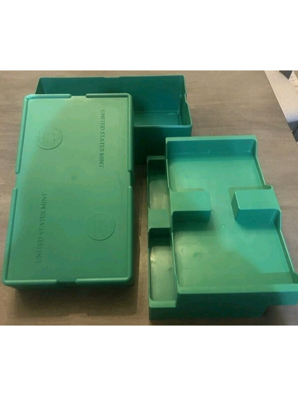 US Mint Green American Silver Eagle Coin Monster Box w/2 Trays & 25 Empty Tubes